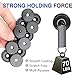 MIKEDE 12Pack Strong Neodymium Cup Magnets, 70Lbs+ Force Heavy Duty Black Round Base Cup Magnets with Countersunk Hole, Powerful Industrial Rare Earth Magnets with Screw for Mounting, 0.98x0.22inch