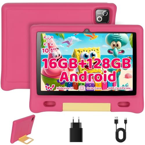 Whitedeer Tablettes Tactiles pour Enfants Tablette 10 Pouces Octa Core avec 16GB RAM 128GB ROM TF...