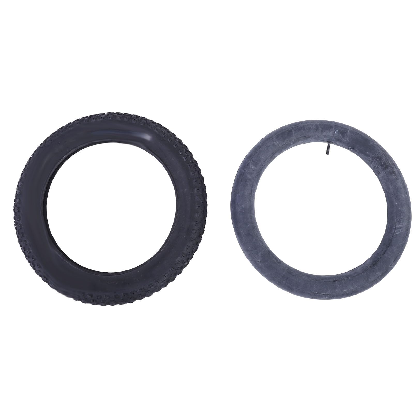 Neumático Ancho 20x4.0, Neumático de Goma Enrollable Multifuncional con Agarre y Manejo Mejorados para Bicicleta de Montaña Plegable