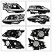 WFLNHB Headlights Assembly Replacement for Lexus RX350 RX450h 2013-2015 Headlights HID Halogen w/DRL w/o AFS Set Driver and Passenger Side