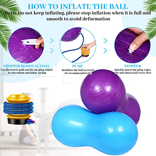 Pelota de ejercicio Threan de alta densidad para entrenamiento de core 4