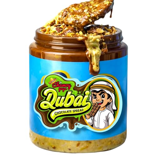 ChamoyGuysUK Dubai Chocolate Pistachio Kunafa Spread | Perfect for Desserts and Pastries | Halal-Certified 365g