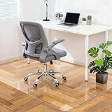 【Amazon.co.jp限定】チェアマット Piiyoow 140×100cm 厚さ1.5mm 透明強化PVC 高耐久 耐汚れでお手入れ簡単 床保護マット 滑り止め/キズ防止 防水防油 ゲーミングチェア対応 机/デスク/収納面にも