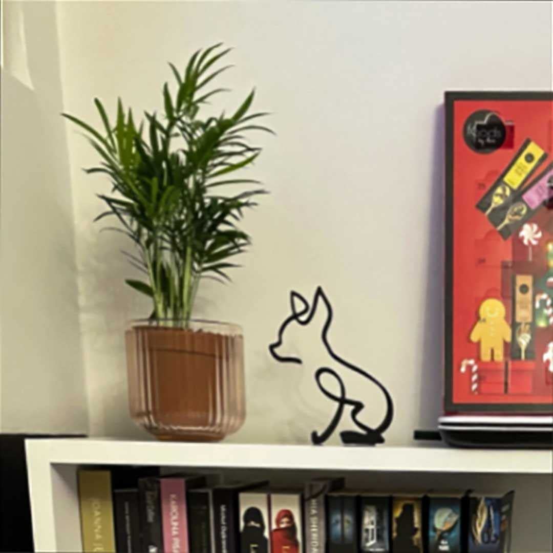 Amazon.co.jp: [AiO JAPAN] 置物 一筆書き アイアン 犬 アンティーク