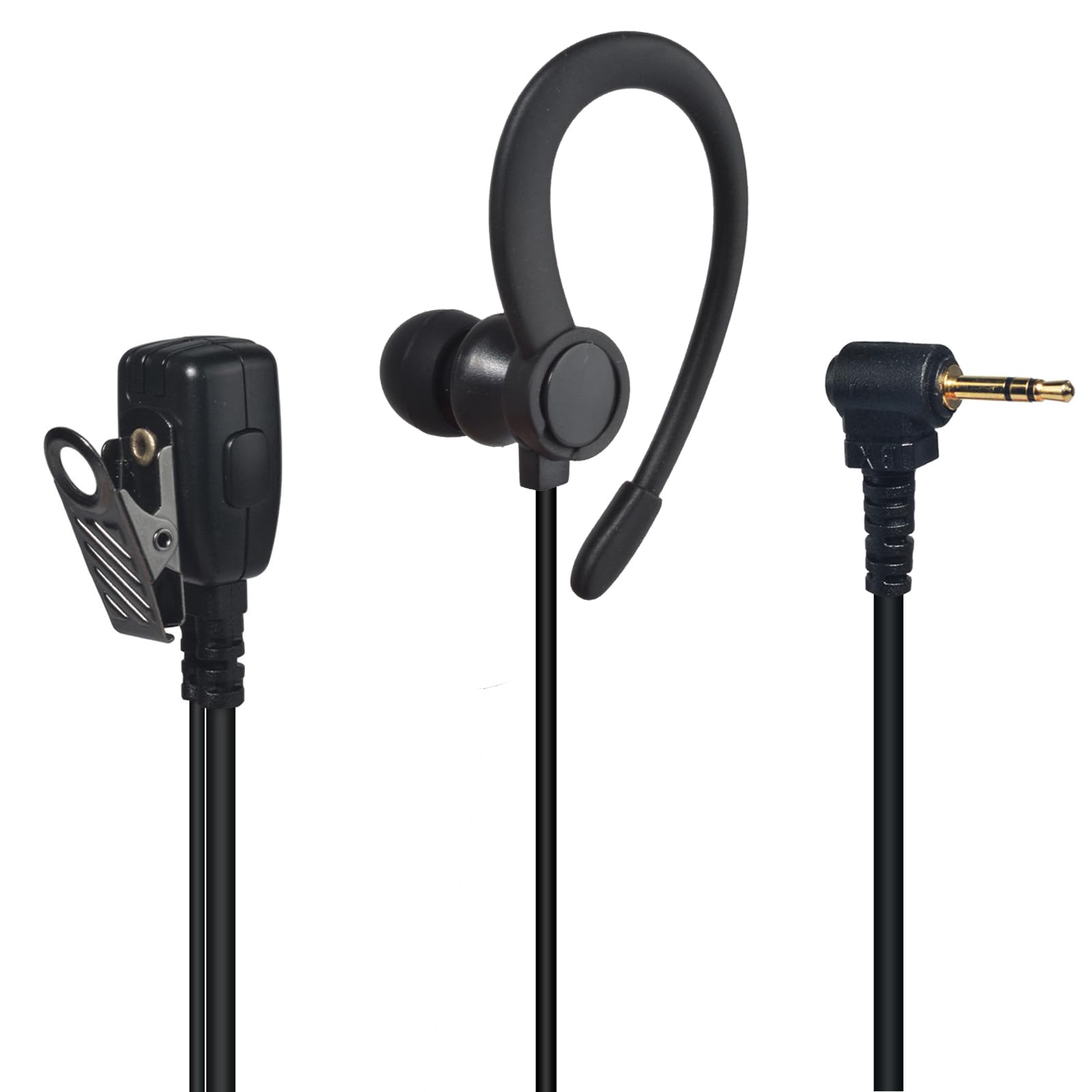 YNIBST G-shape Radio Earpiece with PTT Compatible with Motorola Talkabout