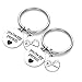 JOVIVI 2pc You are My Person Pinky Promise Charm Pendant Keychain Jewelry Set - Valentines Day Best Friend Gift