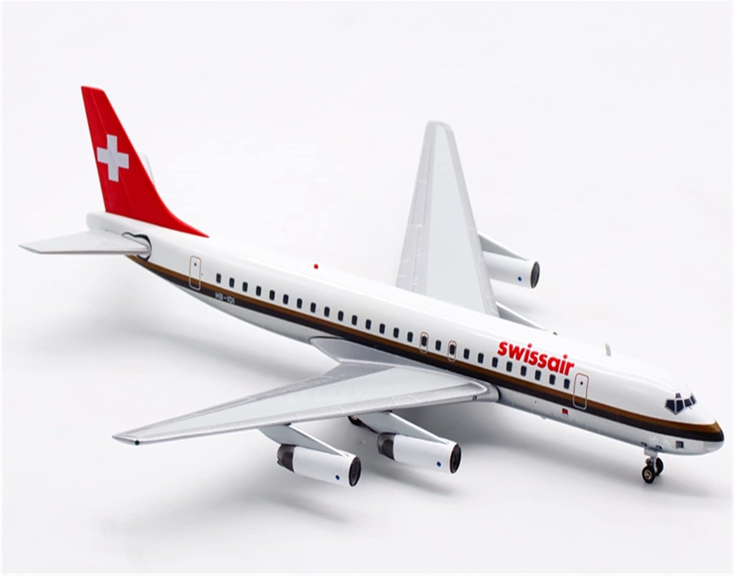 Die Cast Plane 1 200 for DC-8-62 Passenger Static Die Cast Alloy Metal Finished Simulation Aircraft Model Collection Finished Metal Airplane