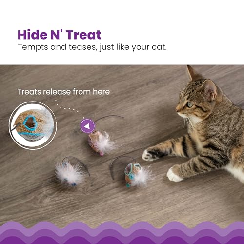 Mousin-Around-Hide-N-Treat-Cat-Toy-3-Pack-Treat-Dispenser-Toys-Multicolored Mousin Around Hide N Treat Cat Toy 3 Pack Treat Dispenser Toys Multicolored