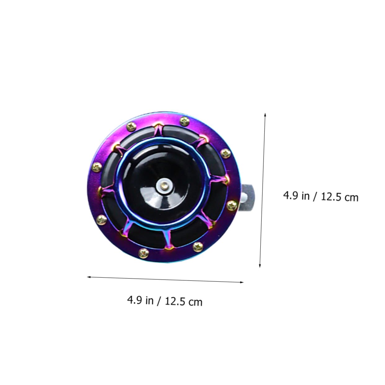 Amosfun 1 Paar Super Lautes Auto Horn Bunte Druckluft Hupe für Motorrad Wasserdichtes Lufthorn für Fahrzeugmodifikationen Einfache Installation