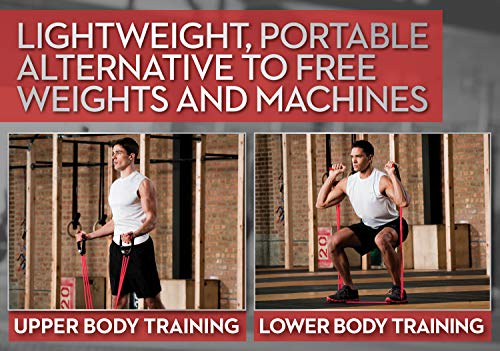 Image of Lifeline TNT Resistance Cable System Workout Bands 120 lbs Fully Adjustable with Handles and Door Anchor
