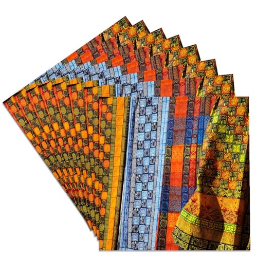 3dRose Cloth stall, African Curio Market, Cape Town, South Africa. Set of 8 Ceramic Tile Coasters