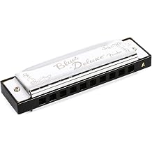 Fender Blues Deluxe Diatonic Harmonica Key A 10 Hole with Case