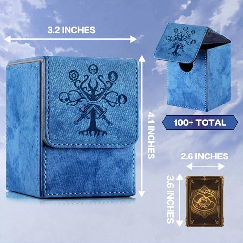 Promaxibinder LOR TREE Mtg Commander Deck Box With 2 Dividers, Fits 100+ Single Sleeved Cards, Strong Magnet Magic Gathering Deck Box thumb #2