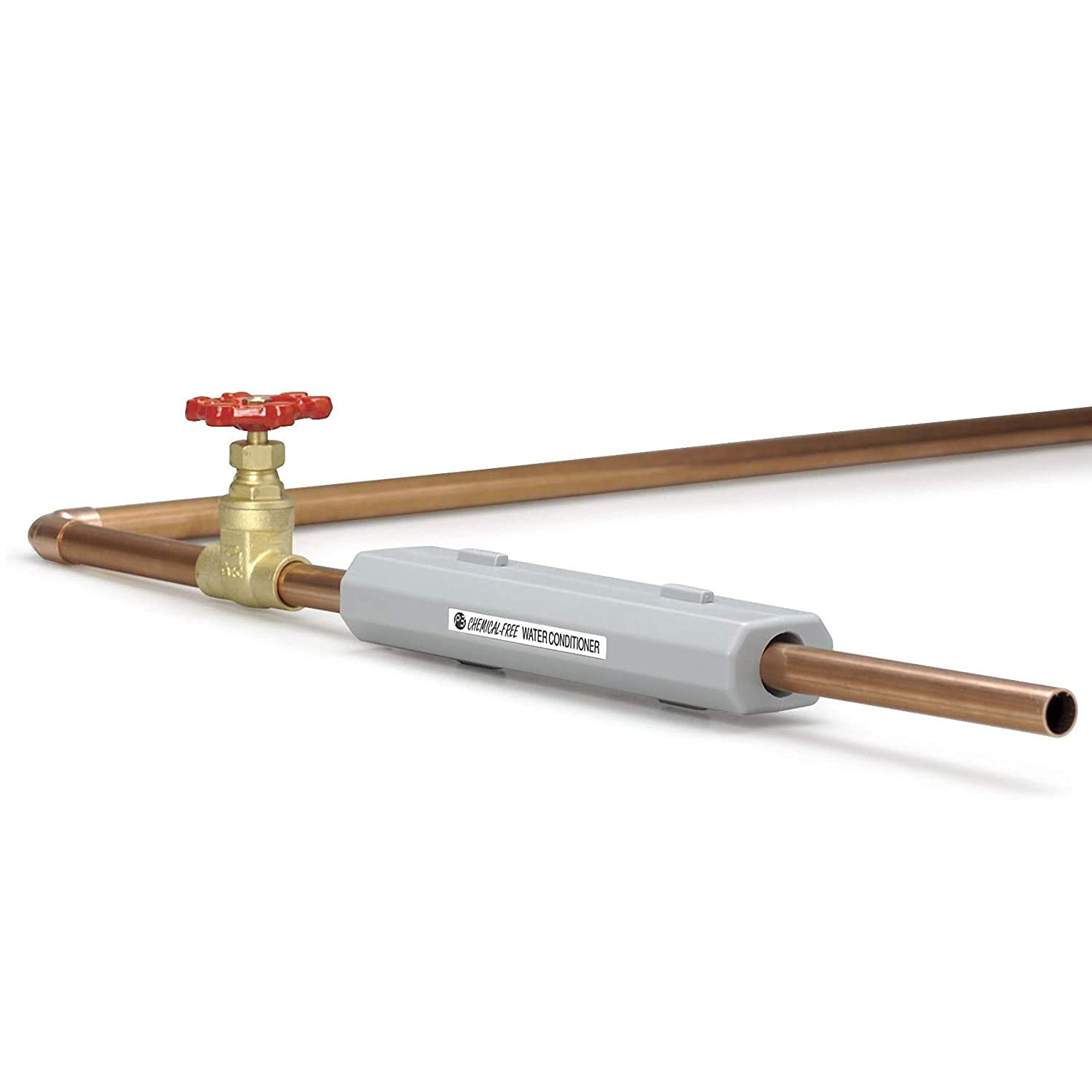 SAGEFINDS Chemical Free Water Conditioner | Reduces Limescale Buildup | Softens Hard Water | For Standard 3/4-Inch Pipes | Easy Install