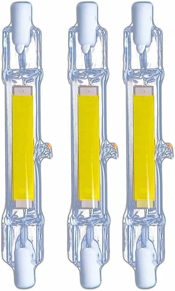 R7S 78mm LED Bulb 10W Dimmable COB Filament Chip Linear Light Double Ended Reflector 100W Halogen Replacement Energy Saving Floodlight Pack of 2