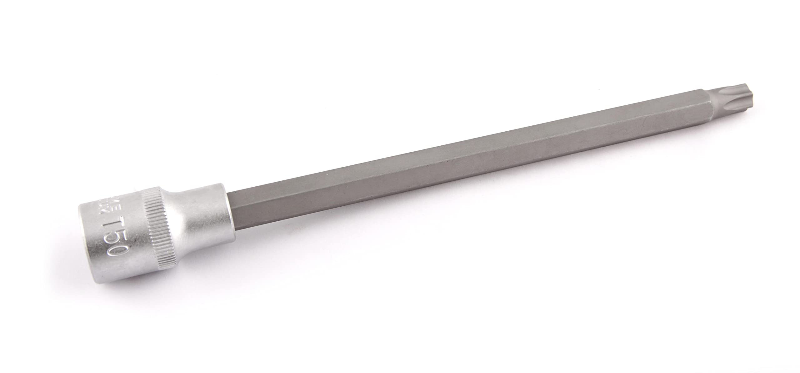 CLAS Equipements Torx Bit Socket T50 L.200 mm 1/2 Inch - SA 0291, Grey