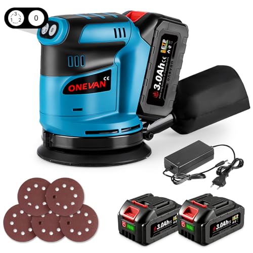 ONEVAN Akku Schleifer 125mm Schleifmaschine Akku...