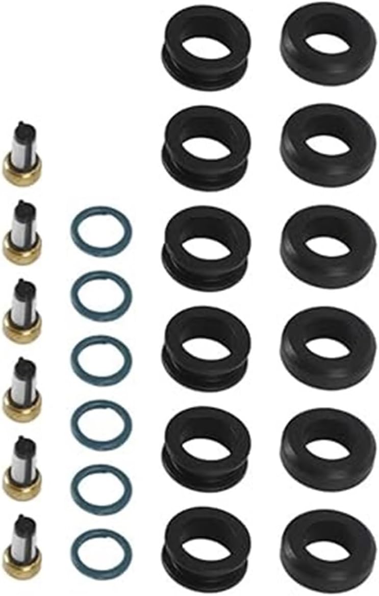 Petrol Injector for Dodge for Stealth 1991 1992 1993 1994 1995 1996 INP-014 Car Accessories 6PCS Fuel Injectors Seal O-Ring Kit MD164888