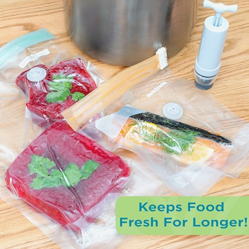 Home Logic Vacuum Sealer Reusable Bags – Freezer, Microwave & Sous Vide Safe Food Storage – 12 Gallon Bags, 10.5 Inch Width by Home Logic - Used condition - Image 7