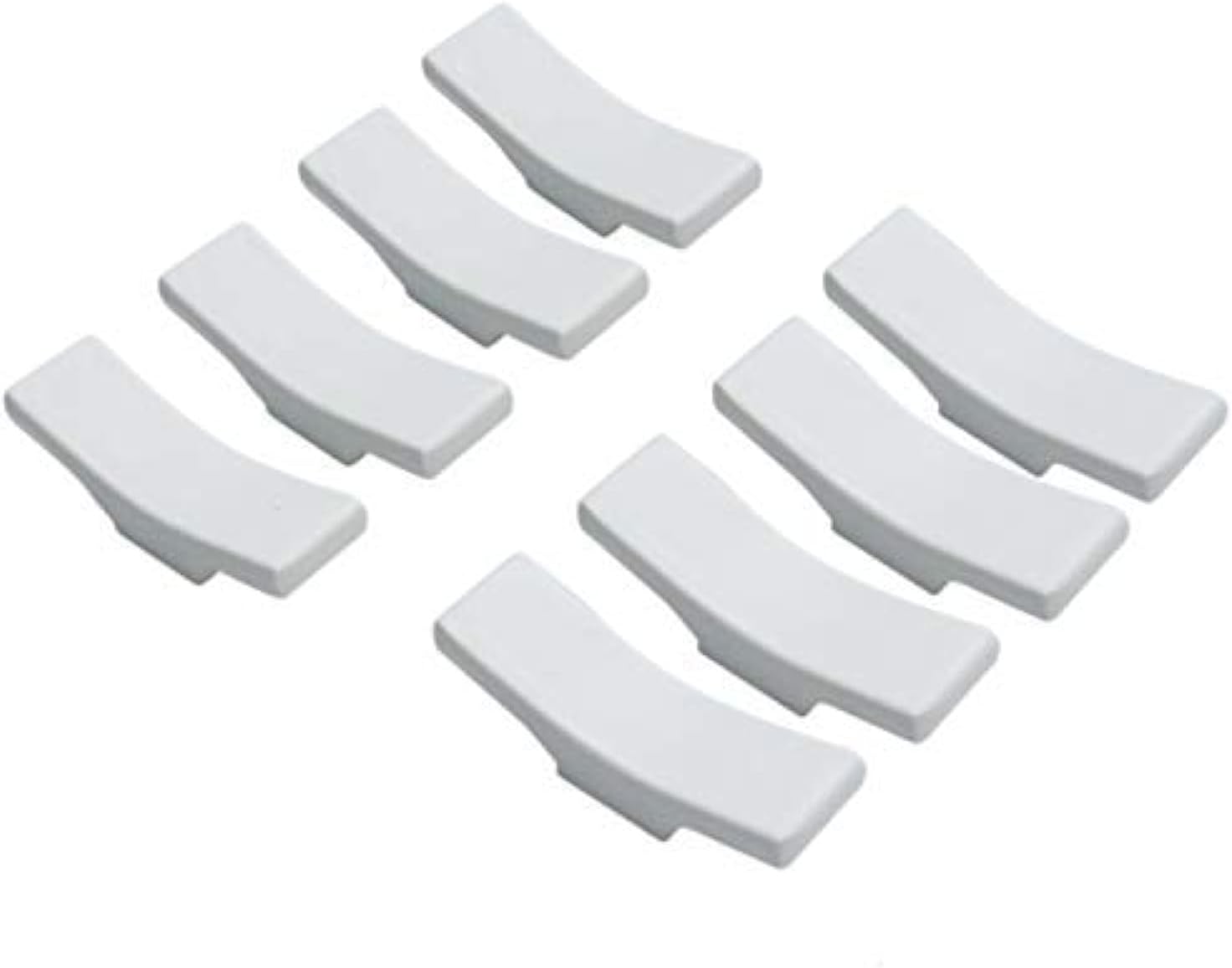 Pomeat Set of 8 White Porcelain Knife Rests Chopstick Rest Set