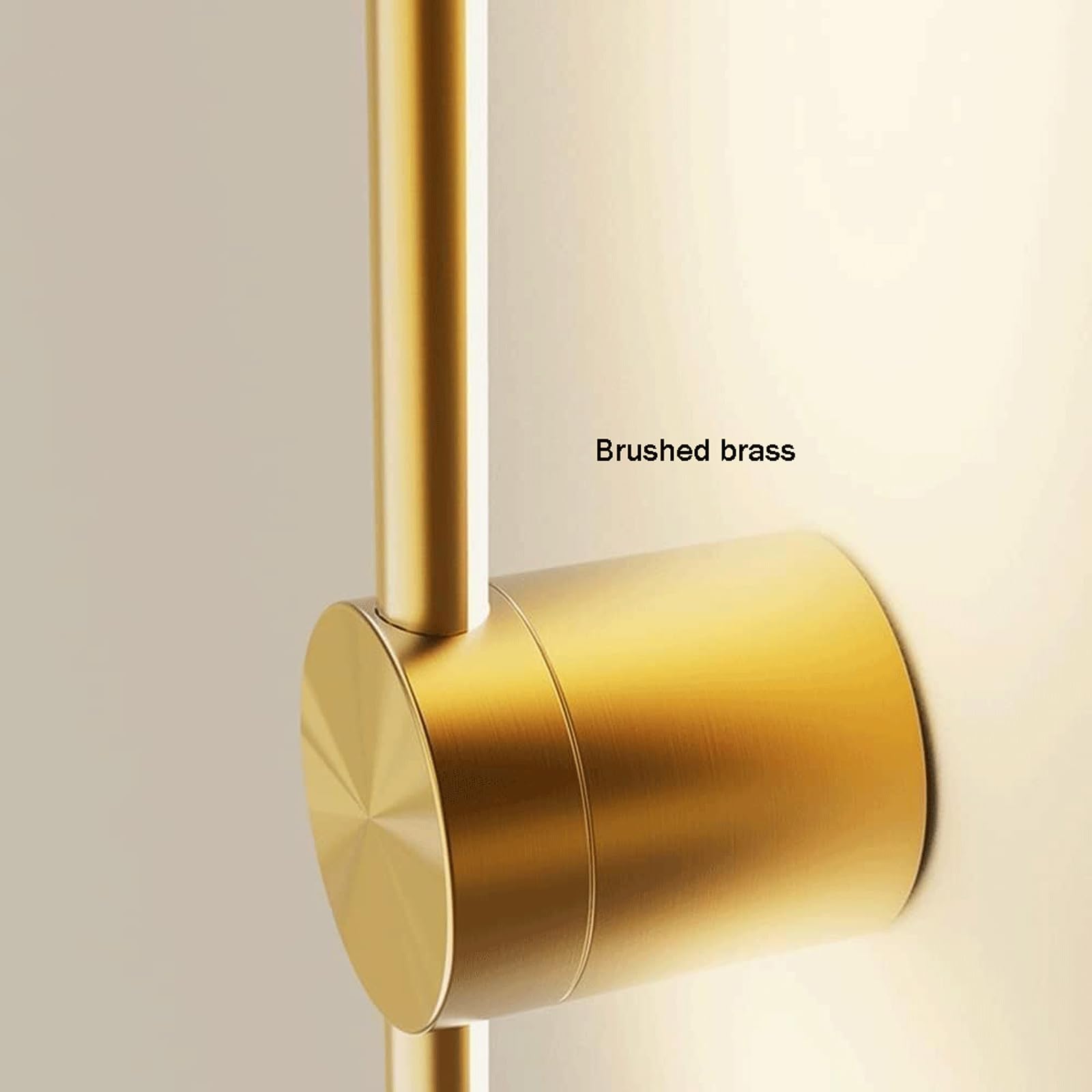 Lámpara Aplique de pared LED lineal dorado para interiores, moderno, de tira larga, con rotación de 330°, ajustable, para tocador, 3000 K, para baño, sala de estar y pasillo Iluminación Interior