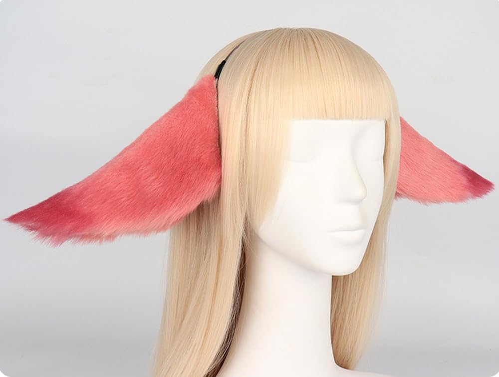 Gorou Ears and Tail Set Game Cosplay Headdress Fox Ears Headband Furry Fursuit Costume Accessories