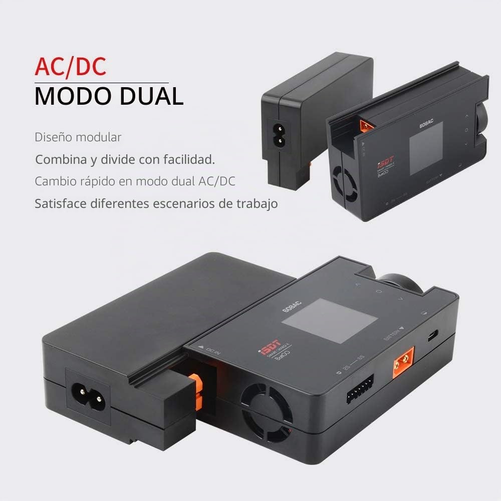 ISDT 608AC Lipo - Cargador de batería AC/DC para baterías Life/Lilon/LiPo/LiHv/PB/NiMH RC