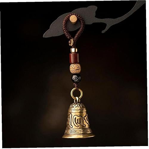 Miniatura 4 de Campana de latón vintage de seis palabras Campana Llaveros budista tibetano Meditación Campana Lanyard Car Colgantes Colgantes Accesorios