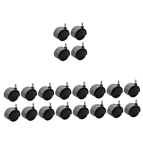 Tofficu Ruedas giratorias para sillas giratorias, ruedas de banco de trabajo, ruedas giratorias para silla de escritorio, ruedas pequeñas, ruedas de