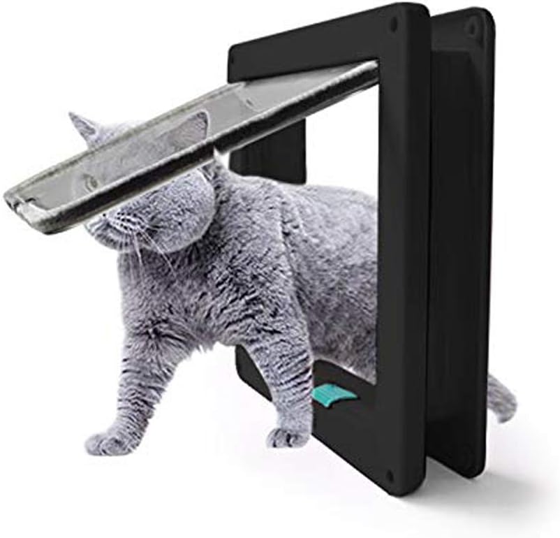 Cat Flap with Tunnel Cover Cat Dog Cat Door with Lock Cat Flaps for