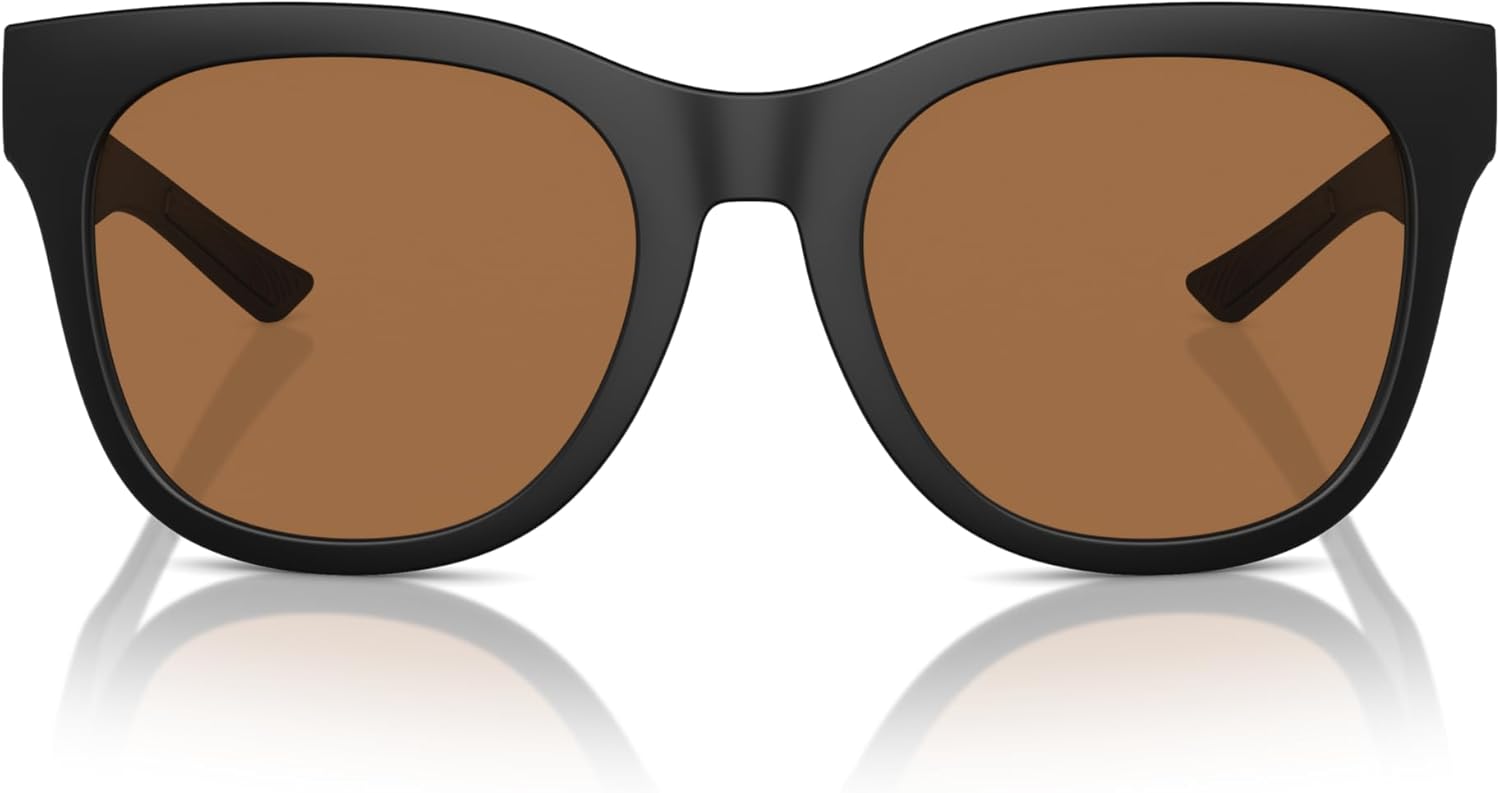 Native Woman Sunglasses Matte Black Frame, Brown Lenses, 55MM - Image 3