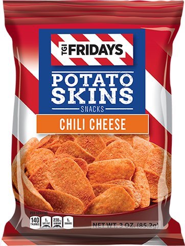 TGI Fridays, Tato Skins Chili & Cheese, 3.0 oz. BIG bag (6 count)