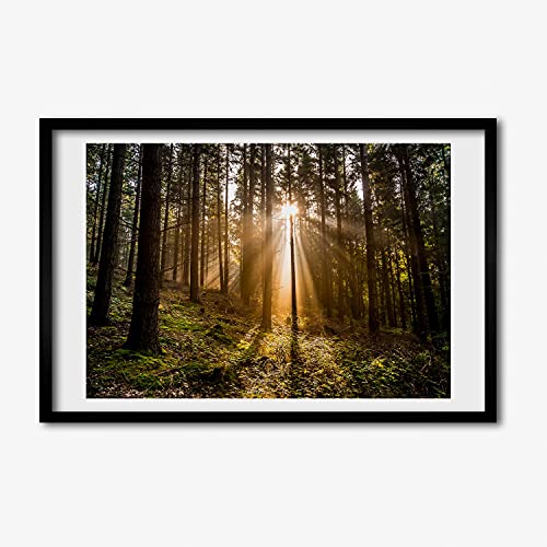 Cadre MDF Photo 60x40 cm Tulup | Tableau Lumineuse Soleil
