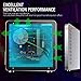 immagine 3GOLDEN FIELD - M3S Mini ITX Tower Computer Aluminium Case PC Gaming con Finestra Laterale