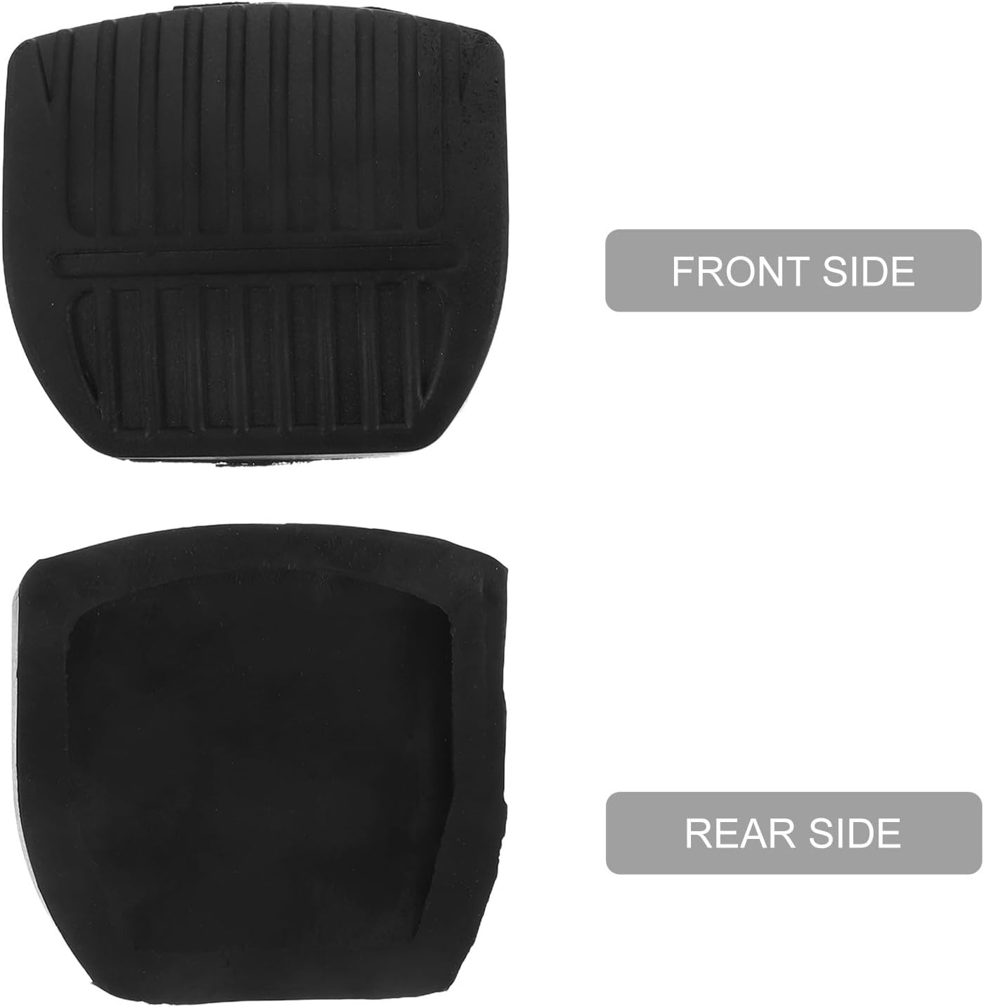 2pcs Forklift Brake Pedal Pad Black Plastic Replacement Covers