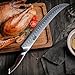 HOSHANHO Carving Slicing Knife, 12 Inch Japanese High Carbon Steel Brisket Knife with Ergonomic Pakkawood Handle, Razor Sharp Curved Butcher Breaking Knives for Meat Cutting