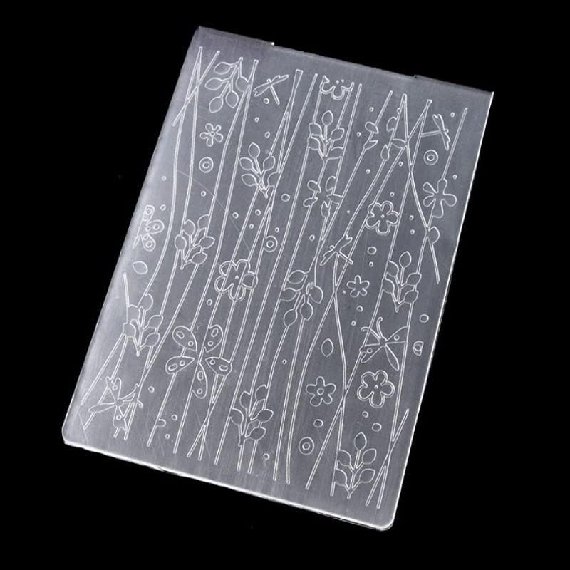Lily Craft Linda Craft Spring Leaves Rattan Branches Plastic Embossing Folders for Card Making Scrapbooking and Other Paper Crafts