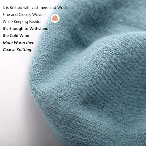 French Wool Beret Hat For Women-Solid Color Classic Slouchy Knit Beanie Winter Warm Artist Painter Hat #TOP4