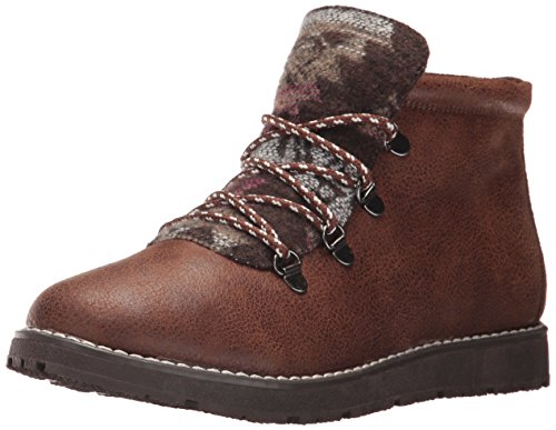 Skechers BOBS Women s Bobs Alpine-Keep Trekking. Aztec Tongue Hiking Boot w Memory Foam, Chocolate, 6 M US
