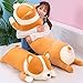 Hund und günstig Kaufen-SNOWOLF Shiba Inu Plüschkissen, Plüschtier, Hund, süßer Corgi Akita, weiches Plüschtier, Komfortkissen, Geschenke für Mädchen und Jungen (Gelb, 100 cm)