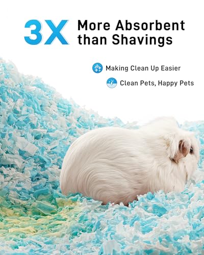 Bucatstate Guinea Pig Bedding 50L, 99% Dust-Free Hamster Bedding Odor Control thumb #2