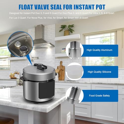 Repuesto Válvula Flotador para Instant Pot x4 + 12 Tapas miniatura 4