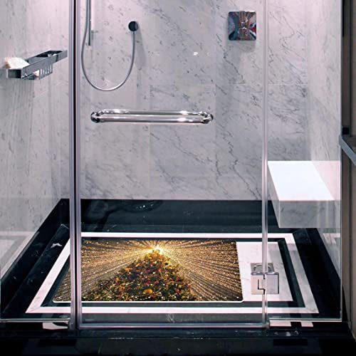 Tapis de bain antidérapant de sécurité en PVC robuste avec trous de drainage - 7