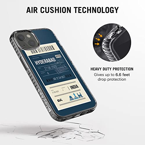 Image of DailyObjects Case for iPhone 13 Compatible with Mag-Safe Wireless Charging, Stride 2.0 Hyderabad City Tag Slim Shockproof Back Cover with Inner Magnetic Ring