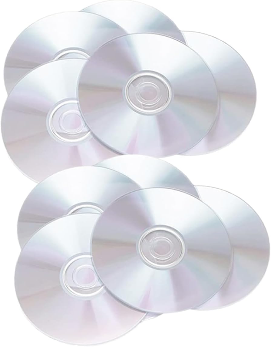 20Pcs Clear DIY Decorative CD Discs Blank Craft Disks for Painting Writing and Home Decor for Teens Creativity and Aesthetic Projects
