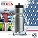 50 Strong Bulk Water Bottles 24-Pack – 22 oz BPA-Free Sports Bottles with Easy-Open Pull Top Cap – Made in USA – Reusable & Top Rack Dishwasher Safe Brand