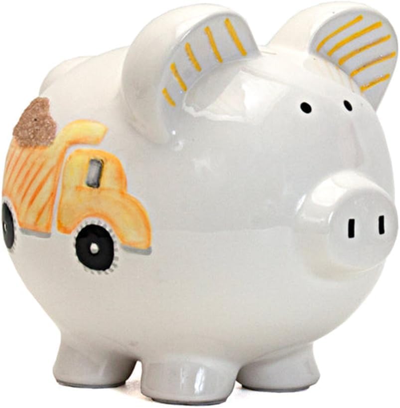 Child to Cherish - Large Piggy Bank - Digger The Dump Truck