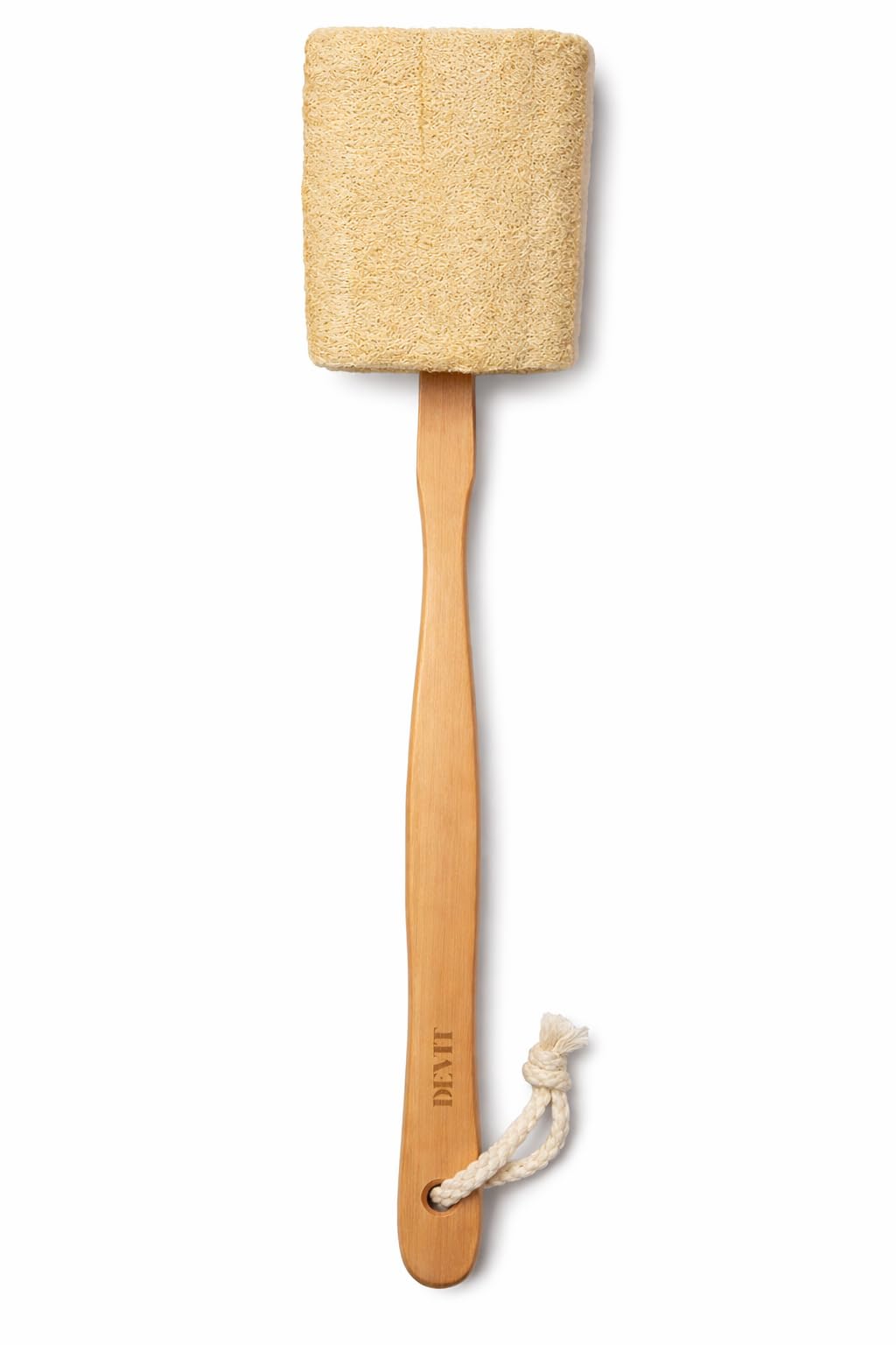 DEVIT Natural Exfoliating Loofah Bath Brush On a Stick - with Long Wooden Handle Back Brush for Men & Women - Shower Sponge Body Back Scrubber Pack of 1-image-39