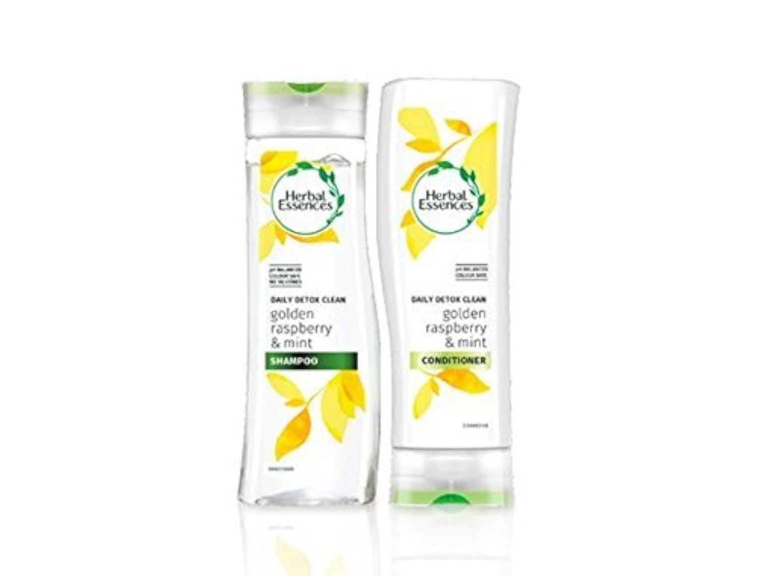 Daily Detox Shine Shampoo and Conditioner with Golden Raspberry and Mint. Bundle with Exclusive Beauty Tips.