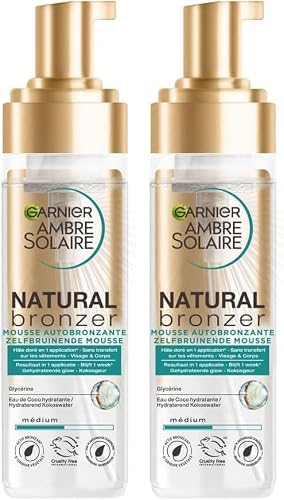 Autobronzant Mousse Corps Visage Hâle Naturel Hydratant Eau De Coco Natural Bronzer Ambre Solaire Le Spray De 200ml - vue 8
